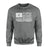 Dance Grandma Horizontal Flag on a Sweatshirt with a White Graphic