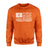 Dance Grandma Horizontal Flag on a Sweatshirt with a White Graphic