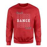 Custom Dance on a Sweatshirt With Mascot and Dancer Name on a Sweatshirt