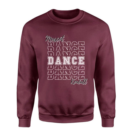 Custom Dance on a Sweatshirt With Mascot and Dancer Name on a Sweatshirt