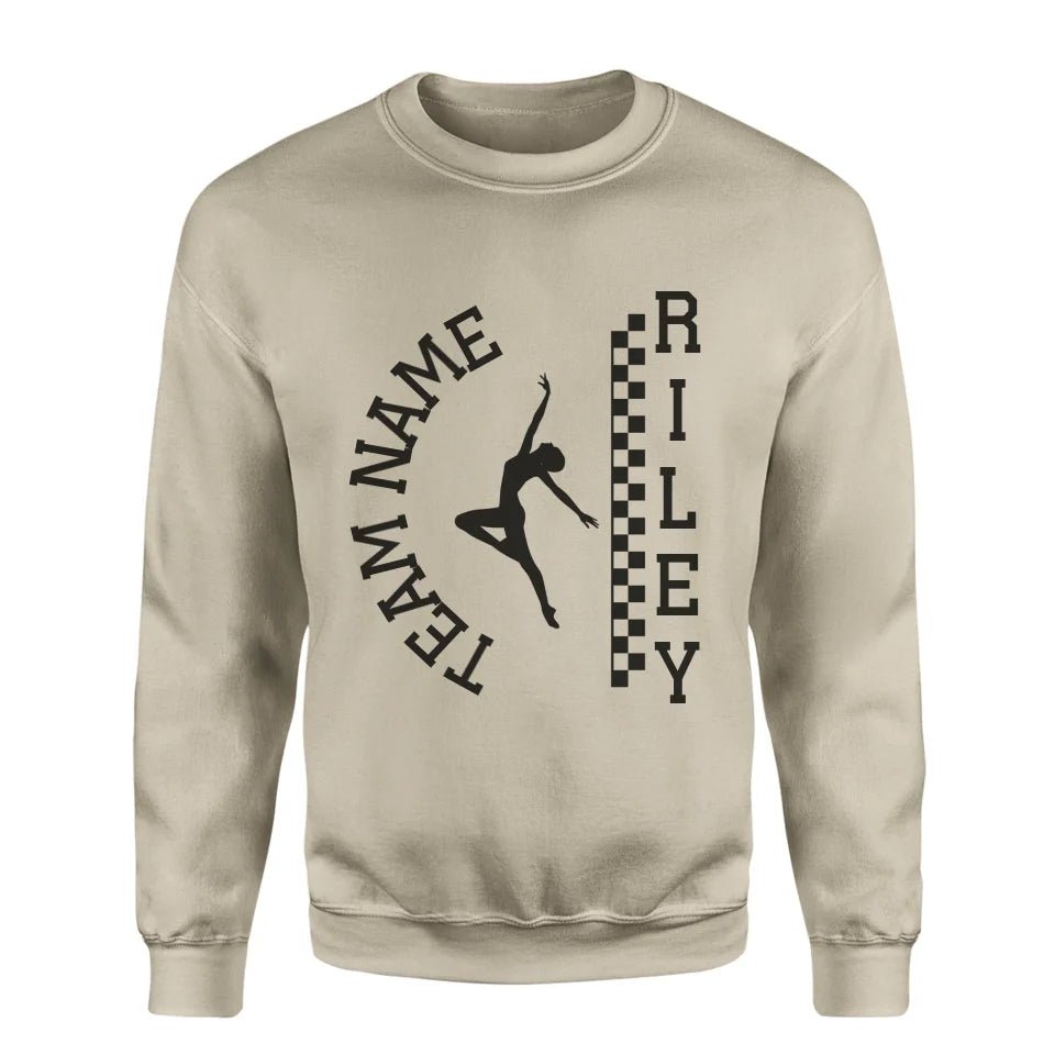 Personalized Dance on a Sweatshirt With Team and Dancer Name on a Sweatshirt