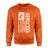 Dance Dad Vertical Flag on a Sweatshirt with a White Graphic