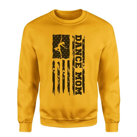 Dance Mom Vertical Flag on a Sweatshirt with a Black Graphic