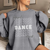 Custom Dance on a Sweatshirt With Mascot and Dancer Name on a Sweatshirt