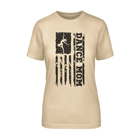 Dance Mom Vertical Flag on a Unisex T-Shirt with a Black Graphic