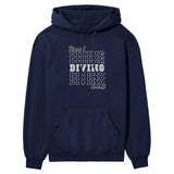 Custom Diving on a Sweatshirt With Mascot and Diver Name on a Hoodie