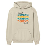 Personalized Diving Diving Diving on a Hoodie With Mascot and Diver Name on a Hoodie