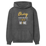 Diving Is Her World, She Is Mine on a Hoodie