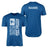 Diving Dad Vertical Flag With Diver Name on a Men's T-Shirt with a White Graphic