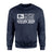 Diving Mom Horizontal Flag on a Sweatshirt with a White Graphic