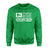 Diving Mom Horizontal Flag on a Sweatshirt with a White Graphic