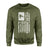 Diving Grandpa Vertical Flag on a Sweatshirt with a White Graphic