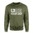 Diving Mom Horizontal Flag on a Sweatshirt with a White Graphic
