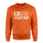 Diving Mom Horizontal Flag on a Sweatshirt with a White Graphic