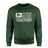 Diving Grandpa Horizontal Flag on a Sweatshirt with a White Graphic