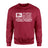 Diving Grandpa Horizontal Flag on a Sweatshirt with a White Graphic