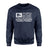 Diving Grandpa Horizontal Flag on a Sweatshirt with a White Graphic