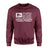 Diving Grandpa Horizontal Flag on a Sweatshirt with a White Graphic
