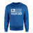 Diving Mom Horizontal Flag on a Sweatshirt with a White Graphic