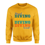 Personalized Diving Diving Diving on a Sweatshirt With Mascot and Diver Name on a Sweatshirt