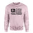 Diving Grandma Horizontal Flag on a Sweatshirt with a Black Graphic