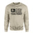Diving Grandpa Horizontal Flag on a Sweatshirt with a Black Graphic