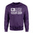 Diving Mom Horizontal Flag on a Sweatshirt with a White Graphic