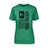 Diving Mom Vertical Flag on a Unisex T-Shirt with a Black Graphic