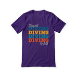 Personalized Diving Diving Diving Shirt With Mascot and Diver Name on a Unisex T-Shirt