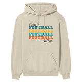 Personalized Football Football Football on a Hoodie With Mascot and Football Player Name on a Hoodie