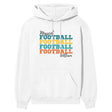 Personalized Football Football Football on a Hoodie With Mascot and Football Player Name on a Hoodie