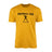 Football Dad with Football Player Icon and Football Player Name on a Men's T-Shirt with a Black Graphic