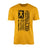 Football Dad Vertical Flag on a Men's T-Shirt with a Black Graphic