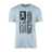 Football Dad Vertical Flag on a Men's T-Shirt with a Black Graphic