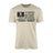 Football Grandpa Horizontal Flag on a Men's T-Shirt with a Black Graphic