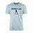 Football Dad with Football Player Icon and Football Player Name on a Men's T-Shirt with a Black Graphic