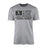 Football Grandpa Horizontal Flag on a Men's T-Shirt with a Black Graphic