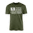 Football Grandpa Horizontal Flag on a Men's T-Shirt with a White Graphic