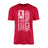 Football Dad Vertical Flag on a Men's T-Shirt with a White Graphic