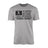 Football Grandpa Horizontal Flag on a Men's T-Shirt with a Black Graphic