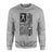Football Mom Vertical Flag on a Sweatshirt with a Black Graphic