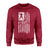 Football Grandma Vertical Flag on a Sweatshirt with a White Graphic