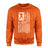 Football Grandma Vertical Flag on a Sweatshirt with a White Graphic
