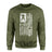 Football Mom Vertical Flag on a Sweatshirt with a White Graphic