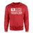 Football Mom Horizontal Flag on a Sweatshirt with a White Graphic