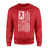 Football Grandma Vertical Flag on a Sweatshirt with a White Graphic