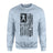 Football Mom Vertical Flag on a Sweatshirt with a Black Graphic
