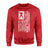 Football Mom Vertical Flag on a Sweatshirt with a White Graphic