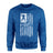 Football Grandma Vertical Flag on a Sweatshirt with a White Graphic