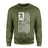 Football Grandma Vertical Flag on a Sweatshirt with a White Graphic